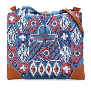 Pre-Loved Hermes Silk and Barenia Kelly En Perles Silky City PM